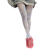 Women Sexy Pantyhose Sheer Mesh Tights Floral Heart Print Long Stocking Elastic Jacquard Pantyhose Leggings lingerie Hosiery