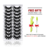 Lashes 5/10 Pairs 3D Faux Mink Lashes Fluffy Soft Wispy Volume Natural long False Eyelashes Reusable Eyelashs Makeup