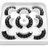 Lashes DD Curl 10-23mm Russian Lashes 3D Mink Eyelashes Reusable Fluffy Russian Strip Lashes eyelashes extensions
