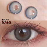 Hotsale 14.20Mm Eye Lenses 1 Year Use Circle Colored Contacts Women Men Anime Accessories Nami Gray