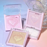 Fairy Pink Highlighters Fine Flash Party Supernatural White Contour Highlighter Palette Monochrome Highlights Powder Cosmetics