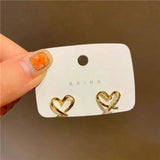 Quality Cute Heart Earrings For Women Jewelry Female Stud Earring Female Party Accessories Charm Princess