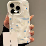 Korean Simple Stars Cartoon Phone Case For iPhone 16 Pro Max 11 12 13 14 15 Pro Plus Yellow Shockproof Silicone Soft Back Cover