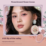 Flower Knows All series Swan Ballet Velvet Embossed Blush Matte Makeup Pressed Blusher Powder Pallet Women Gift Set