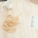 Artificial Golden Ginkgo Leaf Flower Christmas Home Decoration Golden Rose Gold Eucalyptus Decoration Flower Arrangement