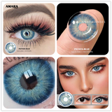 Natural Contact Colored Lenses For Eyes Mocha Green 1Pair Multicolor Lens Soft Yearly Pupils Beauty