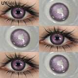 UYAAI Purple Lenses 1 Pair Color Contact Lenses Blue Colored Pupils for Eyes Green Colored Lens Free Shipping Discounts Lenses