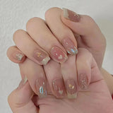 24Pcs Wearable Coffin Fake Nail Tips with Butterfly Camellia Designs Red Long Ballerina False Nails Press on Nails Art Manicure