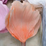 10 Pcs Artificial Crepe Paper Petals DIY Large Peony Flower Wedding Decor Paper Flowers Birthday Party Event Home Backdrop Decor