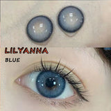 Soft Colored Contact Lens Mate Case Portable Eye Lenses Box Travel Kits Lilyanna Blue