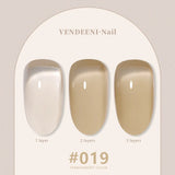 Vendeeni 24 Colors Jelly Transparent Gel Nail Polish Nude Pink Skin Color UV Soak Off Gel Varnish Jade Nail Art Gel Lacquer 15ml