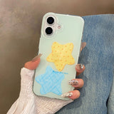 Ins Korean Style Girl Cute Star Lovely Phone Case for IPhone 16 15 14 Pro Max 13 16Pro 15Pro 14Pro Stylish Soft Cover Case Funda