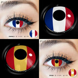 EYESHARE Halloween Lenses 1Pair Cosplay Contact Lenses Halloween Color Contact Lenses for Eyes Anime Lenses Anime Accessories