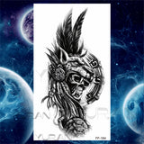 Large Lion Temporary Tattoos For Women Men Tiger Wolf Vampire Forest Flower Crown Compass Fake Tattoo Sticker Arm Body Tatoos