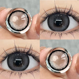 2Pcs Color Colored Contact Soft Circular Lenses Beauty Pupil Large Diameter 14.5mm Black Lens Makeup Free Shipping