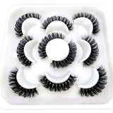 Lashes DD Curl 10-23mm Russian Lashes 3D Mink Eyelashes Reusable Fluffy Russian Strip Lashes eyelashes extensions