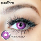 Eyeshare 1 Pair New York Pro Purple Color Contact Lens For Eyes Contacts Colored Lenses Beautiful