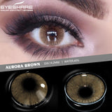 Eyeshare Colored Contact Lenses Eyes Natural 2Pcs Cosmetic Blue Green Lens Beautiful Pupil Yearly