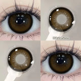 1 Pair(2pcs) Brown Beauty Colored Contact Lenses for Eyes Purple Halloween Lens Big Eye Lens Natural Look Gray Blue Lens