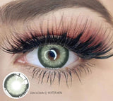 2Pcs Color Contact Lenses For Eyes Natural Colored Lens Yearly Cosmetic With Box Swan-Green