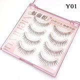 Korean U-shaped Individual False Eyelashes Lash Extension Noglue Idol Lashes Natural Comic Eye Lash Clusters Makeup Cosplay