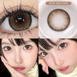 (2pcs)1Pair Myopia Color Contact Lenses for Eyes Fashion Prescription Lenses Beauty Pupils Blue Green Brown Grey Lenses