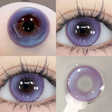 1 Pair(2pcs) Brown Beauty Colored Contact Lenses for Eyes Purple Halloween Lens Big Eye Lens Natural Look Gray Blue Lens