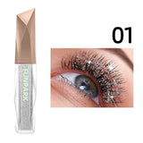 Dazzling Diamond Glitter Mascara - Long-lasting Waterproof Formula, Smudge-proof, Intense Curl & Lengthening Magic, A Beauty Mus
