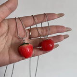 Tomato Pendant Necklaces Tomato Pendant Chokers Tomato Pendant Neck Jewelry