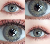 2Pcs Color Contact Lenses For Eyes Natural Colored Lens Yearly Cosmetic With Box Russian Girl-Gray