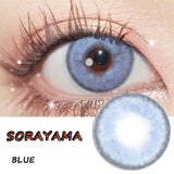 Soft Colored Contact Lens Mate Case Portable Eye Lenses Box Travel Kits Sorayama Blue