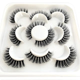 Lashes DD Curl 10-23mm Russian Lashes 3D Mink Eyelashes Reusable Fluffy Russian Strip Lashes eyelashes extensions