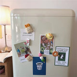 3D Fridge Magnets with Magnet Backing and Simulated Bread Design for Notifications and Decoration Simulated Food Fridge Magnets