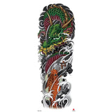 Full-arm Tattoo Stickers With The Crown Of The Virgin Of Jesus And Lion Waterproof Tattoo Stickers