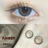 Hotsale 14.20Mm Eye Lenses 1 Year Use Circle Colored Contacts Women Men Anime Accessories Amber Gray