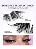 Cat Eye Lashes Half Lashes Soft Natural Faux Mink Eyelashes Fake Lashes Natural Look Wispy Winged End Eye Elongated