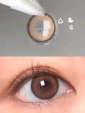 Beautiful Contact Lenses for Eyes Beauty Natural Brown Eye Lenses Myopia Prescription Lenses Yearly Use 14.2mm 1 Pair