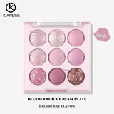 9 Colors Glitter Snowflake Eyeshadow Palette Dream Girl Pearly Eye Shadow Matte Matte Highlights Cool Tone Charming Eyes Makeup