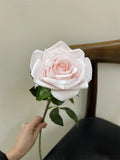 5Pcs High-end Moisturizing Latex Artificial Flowers Rose Real Touch Roses Bridal Bouquet Wedding Decor Home Party Table Floral