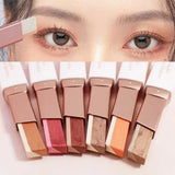 Professional 2 In 1 Double Color Gradient Velvet Eye Shadow Stick Lazy Makeup Waterproof Lasting Shimmer Metallic Eyeshadow