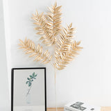 Artificial Golden Ginkgo Leaf Flower Christmas Home Decoration Golden Rose Gold Eucalyptus Decoration Flower Arrangement