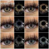 EYESHARE 1pair Color Contact Lenses for Eyes Blue Eye Color Lenses Natural Gray Pupils for Eyes Green Lenses Brown Eye Contacts