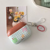 korea lovely green apple bow plaid for airpods 4 2024 earphone case for airpods 1 2 3 pro 2 soft silicone protection cover coque