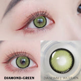 Natural Contact Colored Lenses For Eyes Mocha Green 1Pair Multicolor Lens Soft Yearly Pupils Beauty