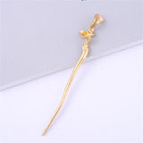 Simple Imitation Pearl Hair Sticks Elegant U-Shape Metal Hairpins For Women Girls Fashion Bun Styling Tools Hair Accessories