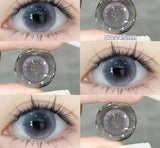 2pcs Natural Blue Lens Colored Prescription Contact Lenses for Eyes Beauty Pupils Myopia Eye Color Lenses Violet Lenses
