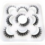 Lashes DD Curl 10-23mm Russian Lashes 3D Mink Eyelashes Reusable Fluffy Russian Strip Lashes eyelashes extensions