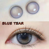 Soft Colored Contact Lens Mate Case Portable Eye Lenses Box Travel Kits Blue Tear