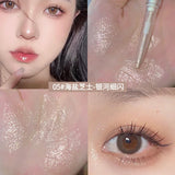 Glitter Diamond Lying Silkworm Pen Eyeshadow Stick Waterproof Shiny Matte Brighten Silkworm Eyeliner Highlighter Pen Makeup Tool