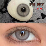 Soft Colored Contact Lens Mate Case Portable Eye Lenses Box Travel Kits Big Sky Gray